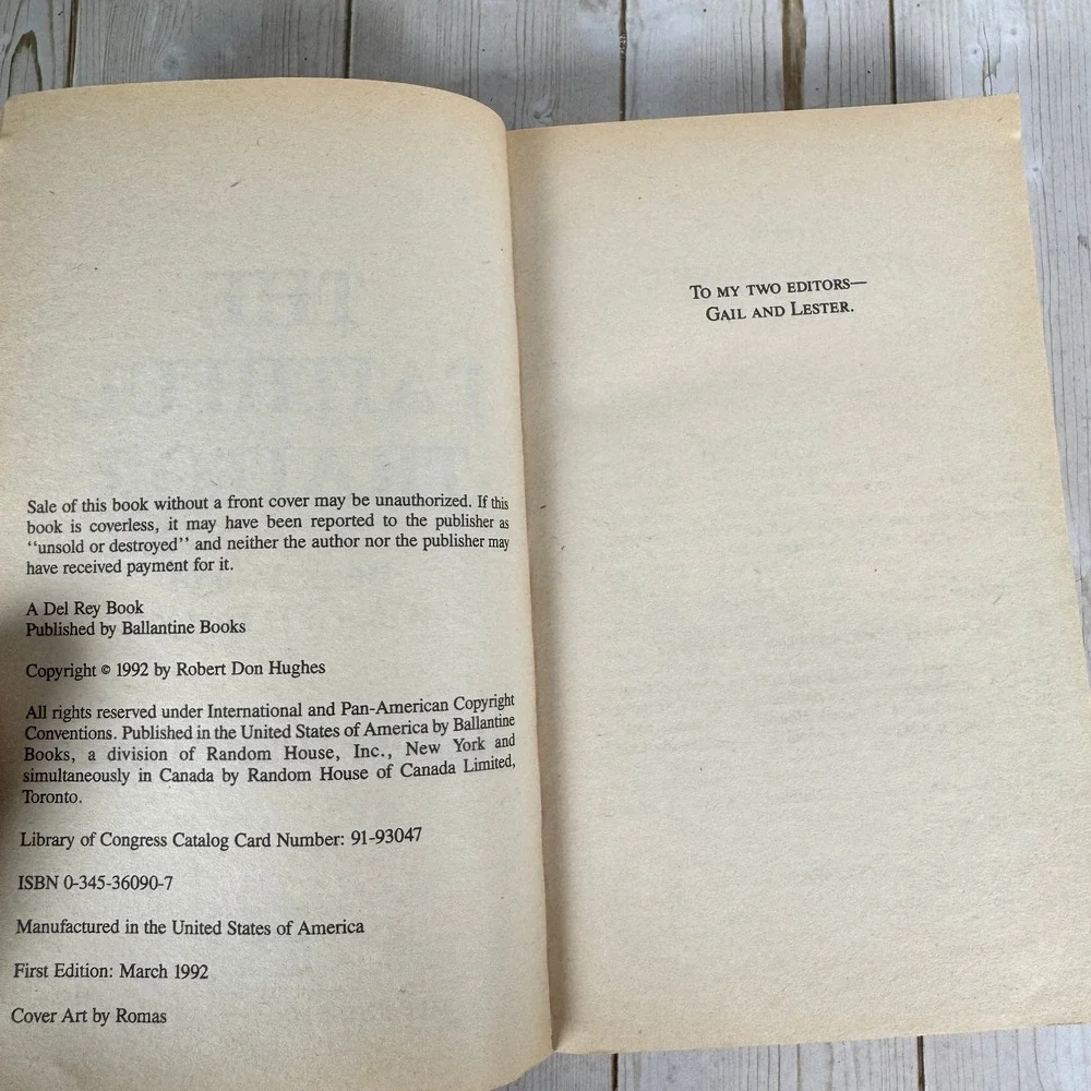 The Faithful Traitor Robert Don Hughes 1992 First Edition Fantasy Ballantine